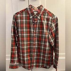 Men's Red Plaid Shirt